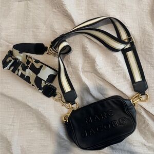Marc Jacobs Black Crossbody with Additional Strap